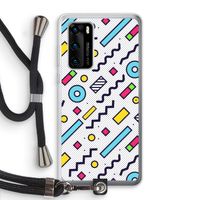 8-bit N°8: Huawei P40 Transparant Hoesje met koord