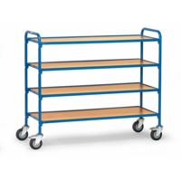 Fetra Hauptartikel 32950 Etagewagen Staal Poedercoating Laadvermogen (max.): 250 kg Stralend blauw (RAL 5007)