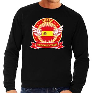 Zwart Spain drinking team sweater heren 2XL  -