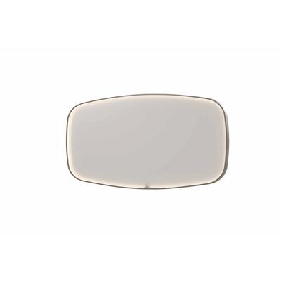Spiegel INK SP31 160x4x80 cm incl. LED-verlichting en Spiegelverwarming Geborsteld RVS