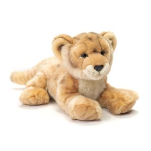 Knuffeldier Leeuwin - zachte pluche stof - premium kwaliteit knuffels - lichtbruin - 32 cm