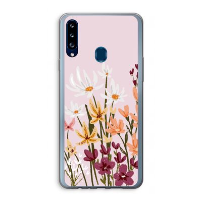 Painted wildflowers: Samsung Galaxy A20s Transparant Hoesje