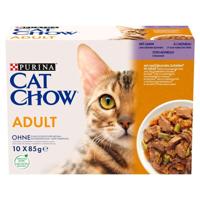 PURINA Cat Chow Lam, Groene Bonen - nat kattenvoer - 10x85 g