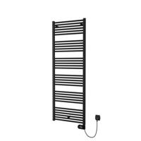 Plieger Elba Electrical Elektrische Designradiator - 170.2x60cm - met thermostaat - 900w - mat zwart 1550004