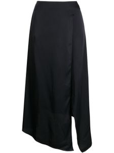 Stella McCartney jupe asymétrique mi-longue à taille haute - Noir