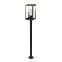 Casey LED Tuinlantaarn 100cm - E27 LED lamp met schemerschakelaar - 8 Watt 620lm - 3000K warm wit - IP44 waterdicht - Buitenlamp met sensor