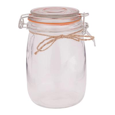 Voedsel Weckpotten / inmaakpotten - 1000 ml - 10 x 17 cm - met beugelsluiting