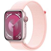 Apple Watch 9 Cell 45mm rosé alu lichtroze sportband - thumbnail