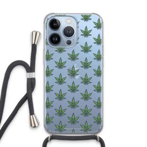 Weed: iPhone 13 Pro Transparant Hoesje met koord