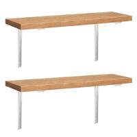 Benson Plankdragers / steun - 4x - aluminium - zilver - H250 x B150 mm - max gewicht 50 kg