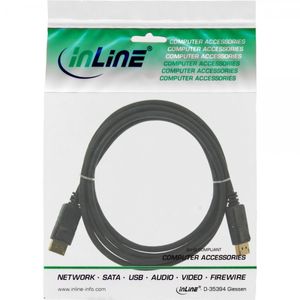 InLine 4043718118106 DisplayPort kabel 5 m Zwart