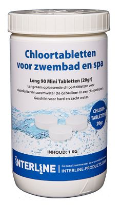 Interline chloortabletten long90 20gram/1kg