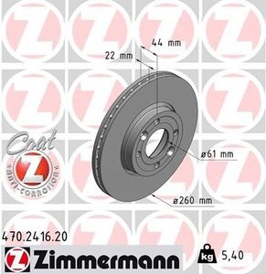 Remschijf Coat Z 470241620