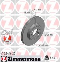 Remschijf Coat Z 470241620 Remschijf Coat Z 470241620