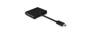 ICY BOX IB-DK4031-CPD notebook dock & poortreplicator Bedraad USB 3.2 Gen 1 (3.1 Gen 1) Type-C Zwart