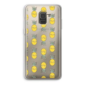Ananas: Samsung Galaxy A8 (2018) Transparant Hoesje