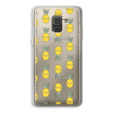 Ananas: Samsung Galaxy A8 (2018) Transparant Hoesje