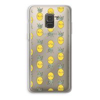 Ananas: Samsung Galaxy A8 (2018) Transparant Hoesje