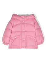 Moncler Enfant doudoune à logo brodé - Rose - thumbnail