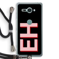 Monogram: Sony Xperia XZ2 Compact Transparant Hoesje met koord