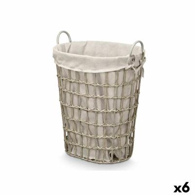 Mand Kipit HX30553 Grijs Polyester Stof Polypropyleen Ijzer Plastic 50 % katoen 48 x 58 x 34 cm 49 x 58 x 35 cm (6 Stuks)