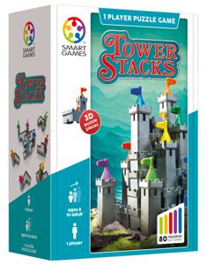 SmartGames Tower Stacks leerspel Nederlands, 1 speler, Vanaf 8 jaar