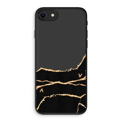 Gouden marmer: iPhone SE 2020 Biologisch afbreekbaar hoesje
