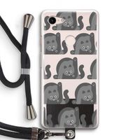 Cats: Pixel 3 Transparant Hoesje met koord
