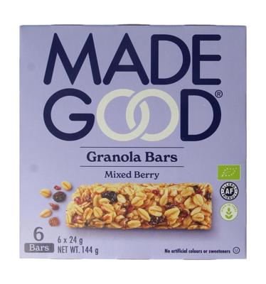 Granola bar mixed berries 24 gram bio