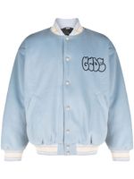 GCDS veste bomber à logo graffiti - Bleu - thumbnail