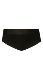 Dolce & Gabbana logo-waistband cotton briefs - Noir - thumbnail