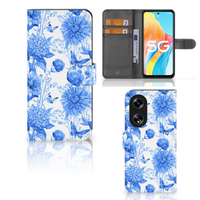 Hoesje voor OPPO Reno8 T 5G Flowers Blue