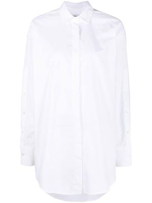 Closed chemise en coton biologique à boutonnière - Blanc