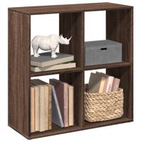 Kamerscherm / boekenkast 69,5x29x69,5 cm hout bruin eikenkleur