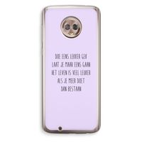 Gek: Motorola Moto G6 Transparant Hoesje