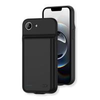 Lunso iPhone 16e case - Powerbank hoesje 7000 mAh - Zwart