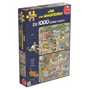 Jan van Haasteren – Safari en Storm Puzzel 2x 1000 Stukjes