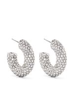 Amina Muaddi boucles d'oreilles serties de cristaux - Argent - thumbnail