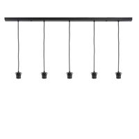 Plafondplaat glas/lampenkap 5 lichts
