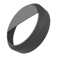 Pulsa afdekring zwart + eyelid zwart 25cm - Geschikt voor Pulsa noodverlichting bulkhead