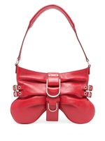 Blumarine sac porté épaule Butterfly en cuir - Rouge