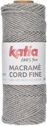 Katia Macramé Cord Fine 201 Medium grijs