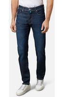 Pierre Cardin Lyon Tapered Fit Jeans donkerblauw, Effen