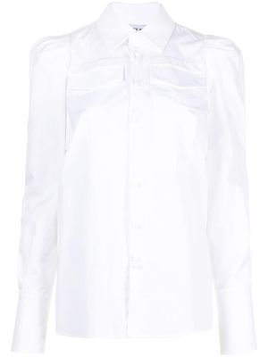 Dice Kayek chemise en popeline - Blanc