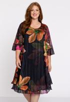 Yoek Jurk Floria lurex | Zwart | Maat 58/60