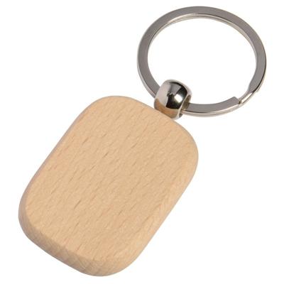 Sleutelhanger met hout - metaal/hout - 8 cm - autosleutel/huissleutel Sleutelhanger met hout - metaal/hout - 8 cm - autosleutel/huissleutel