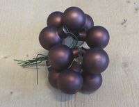 Kerstballetjes glasballetjes bruin mat Warentuin Mix - Warentuin mix