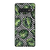 Geometrische jungle: Samsung Galaxy S10 4G Volledig Geprint Hoesje