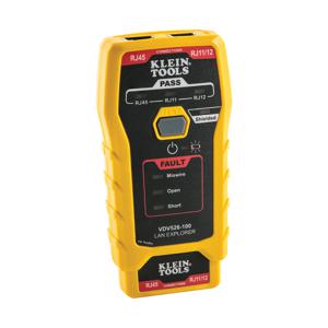 Klein Tools VDV526-100 netwerkkabeltester Tester voor kabels met getwiste aderparen Zwart, Geel