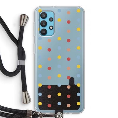 Bollen: Samsung Galaxy A32 4G Transparant Hoesje met koord